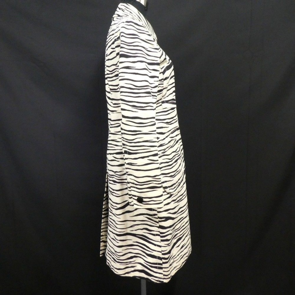 Vintage MARC JACOBS Zebra snap button trench coat - Picture 4 of 8